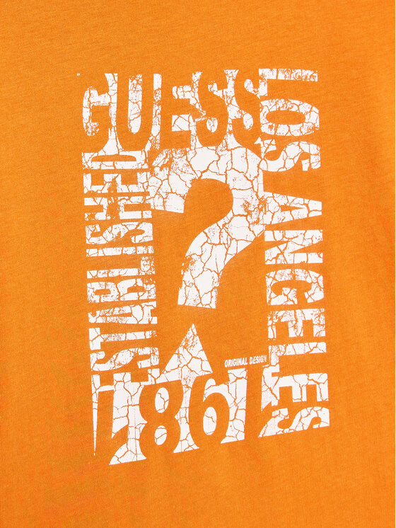 Guess Guess T-shirt N3GI00 K8HM0 Arancione Regular Fit