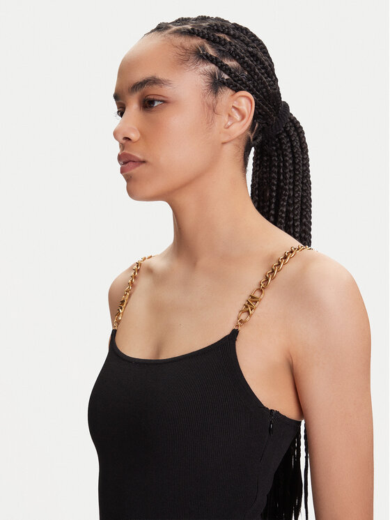 MICHAEL Michael Kors MICHAEL Michael Kors Kokteilinė suknelė MT5831M33D Juoda Slim Fit