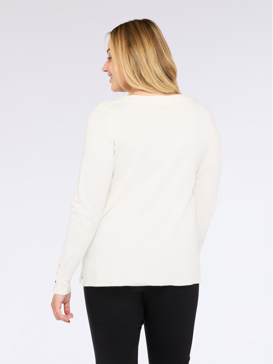 Fiorella Rubino Fiorella Rubino Cardigan M631L008005N011 Bianco A-Line Fit