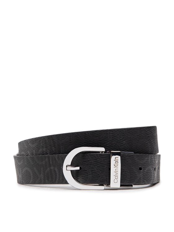 Calvin Klein Curea de Damă Ck Must Rd Buckle Rev 2.5Belt K60K609981 Negru