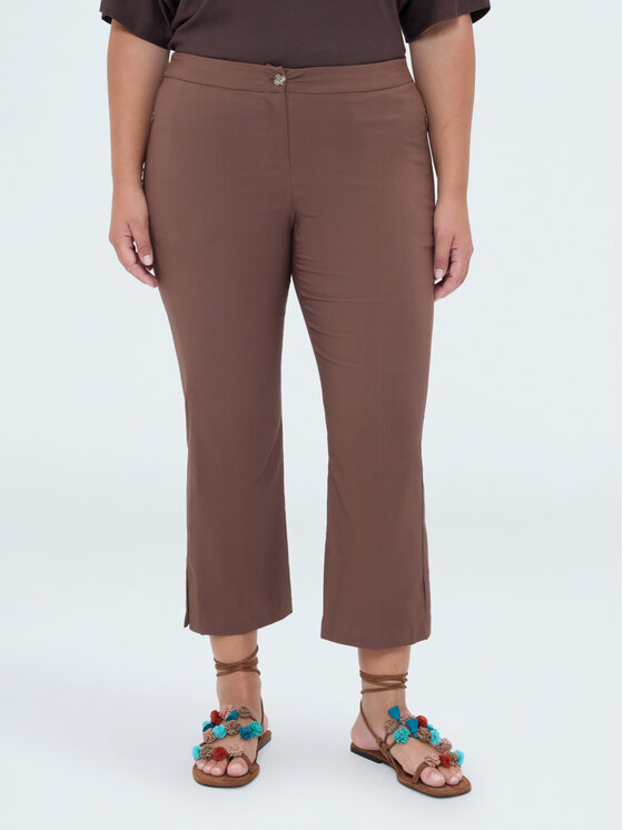 Fiorella Rubino Fiorella Rubino Pantaloni di tessuto P708L102410N022 Marrone Regular Fit