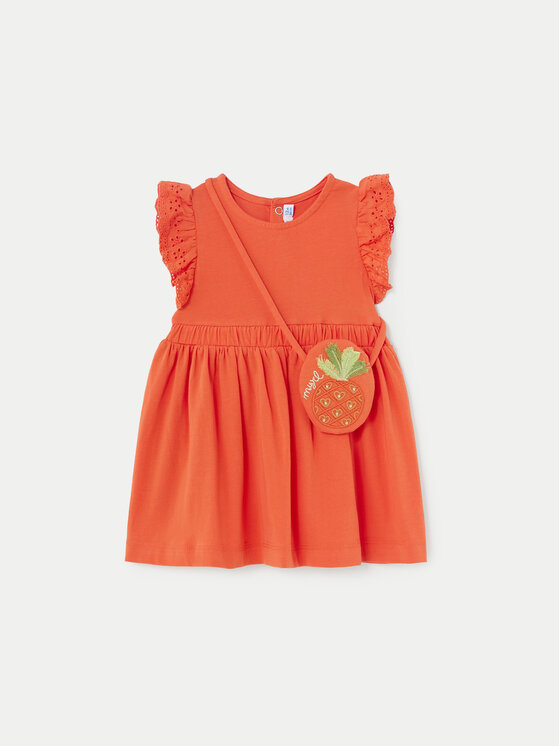 Mayoral Letné šaty 1919 Oranžová Regular Fit