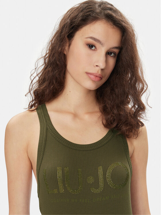 Liu Jo Liu Jo Marškinėliai MA4327 J4695 Chaki Slim Fit