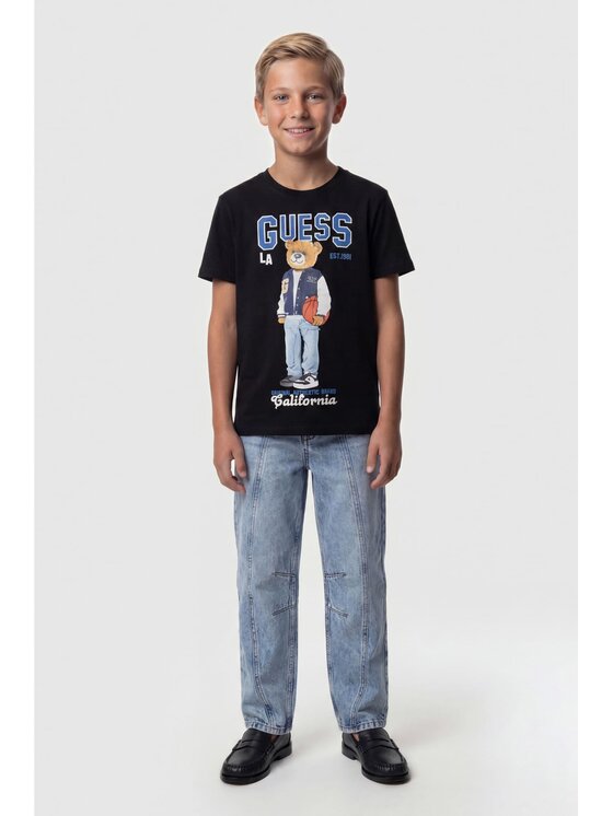 Guess Kids Guess Kids T-Shirt 183039 Czarny Classic Fit
