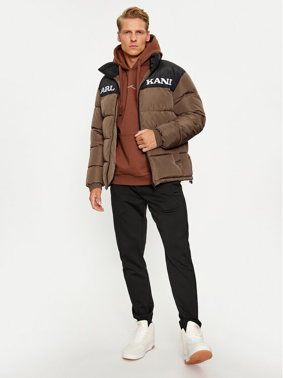 Karl Kani Karl Kani Giubbotto invernale KK Retro Essential Puffer 6076007 Marrone Regular Fit