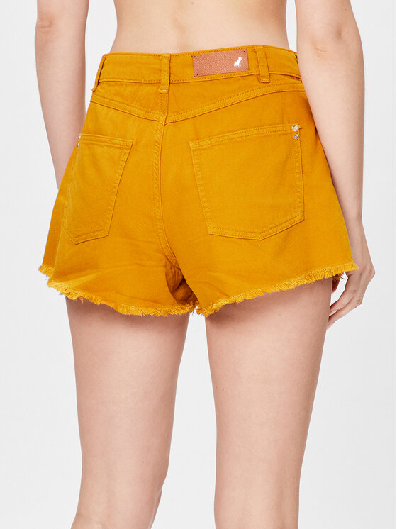 Patrizia Pepe Patrizia Pepe Džinsiniai šortai 2P1538/D045-B759 Ruda Relaxed Fit