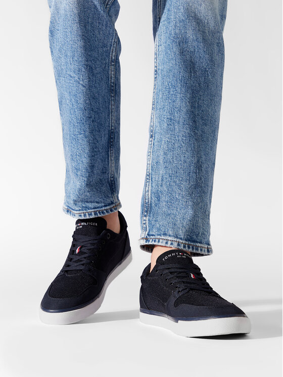 Tommy Hilfiger Tommy Hilfiger Tossud Core Mix Mesh Vulc FM0FM04035 Tumesinine