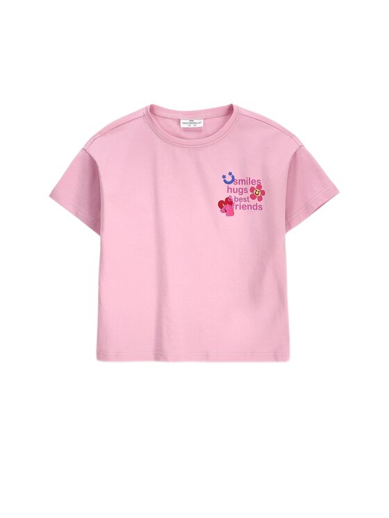 Coccodrillo Coccodrillo T-Shirt ZC6143202SGK-007 Różowy Regular Fit