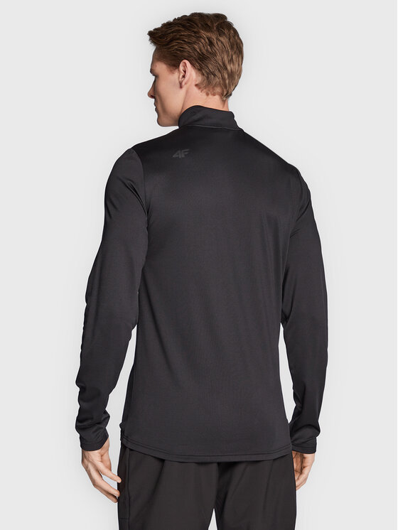4F 4F Termo bielizeň vrchné diely H4Z22-BIMD030 Čierna Slim Fit