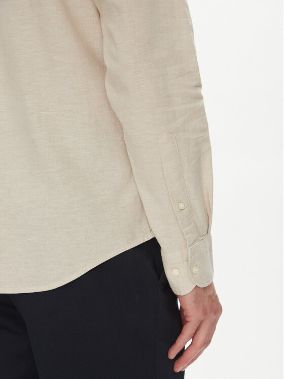 La Martina La Martina Camicia Alvin MAC006 TL141 Beige Regular Fit