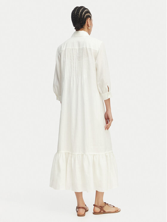 Luisa Spagnoli Luisa Spagnoli Сукня-сорочка Parisi 543104 Білий Regular Fit