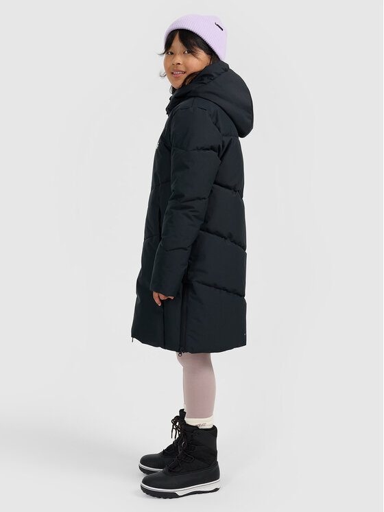 4F 4F Płaszcz zimowy OUTERWEAR Czarny Regular Fit