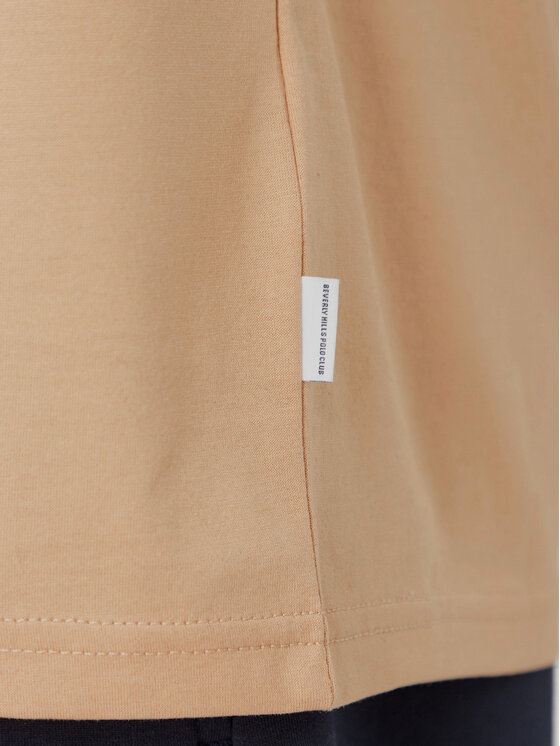 Beverly Hills Polo Club Beverly Hills Polo Club T-Shirt P-FW26M-TS1536 Béžová Regular Fit