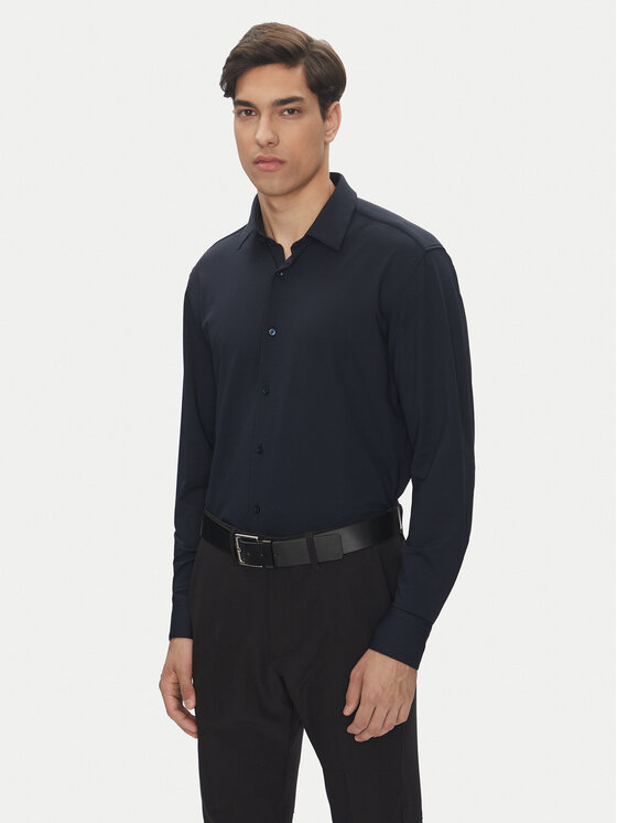 BOSS BOSS Košile P-Hank 50539398 Tmavomodrá Slim Fit