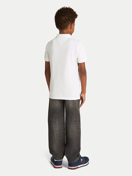 Tommy Hilfiger Tommy Hilfiger Поло KB0KB09528 S Білий Regular Fit