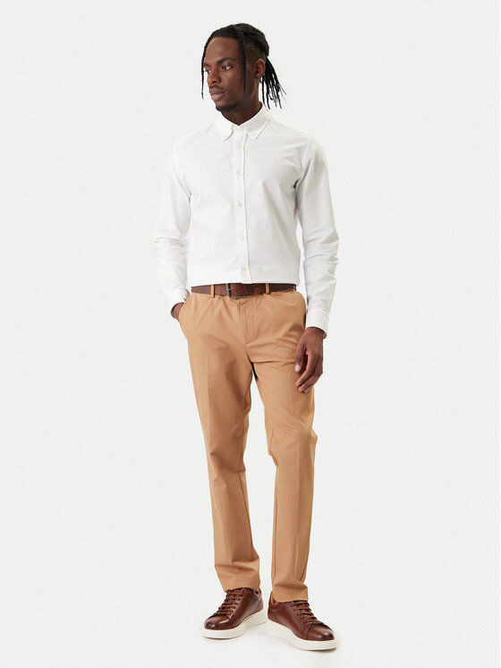 BOSS BOSS Marškiniai H-Roan 50555920 Balta Slim Fit