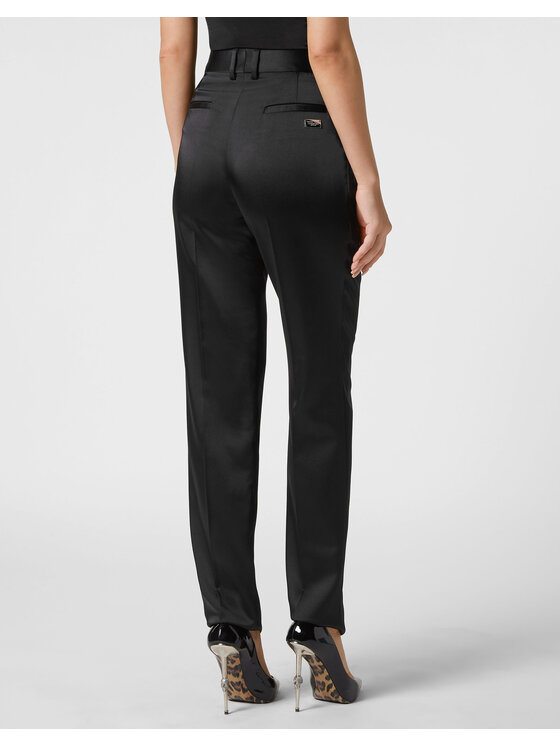 PHILIPP PLEIN PHILIPP PLEIN Spodnie materiałowe 19197 Czarny Regular Fit