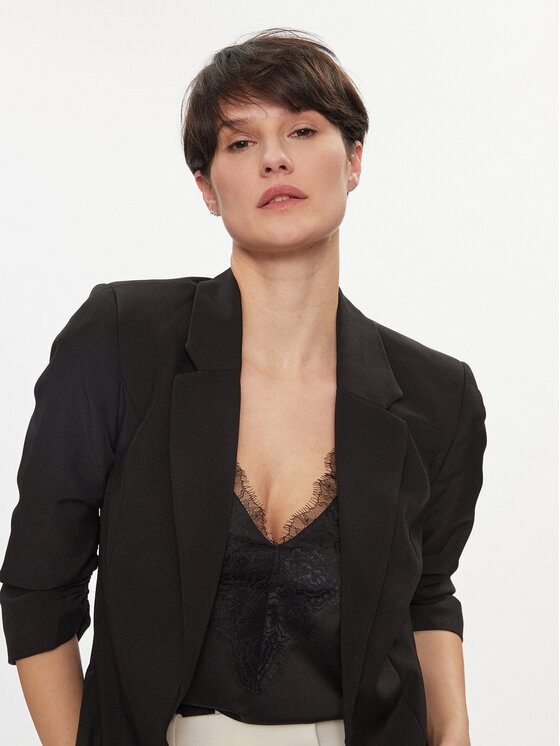Vero Moda Vero Moda Marynarka Carla 10301555 Czarny Slim Fit