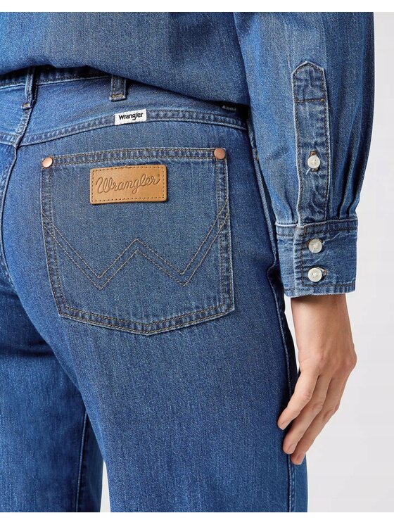 Wrangler Wrangler Jeansy World Wide 661 Niebieski Basic Fit