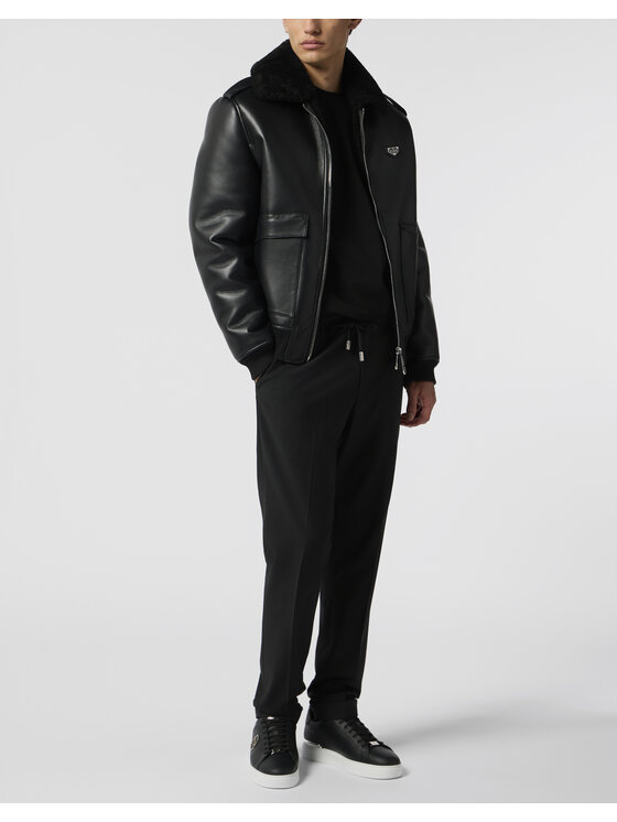 PHILIPP PLEIN PHILIPP PLEIN Giubbotto piumino 28618 Nero Regular Fit