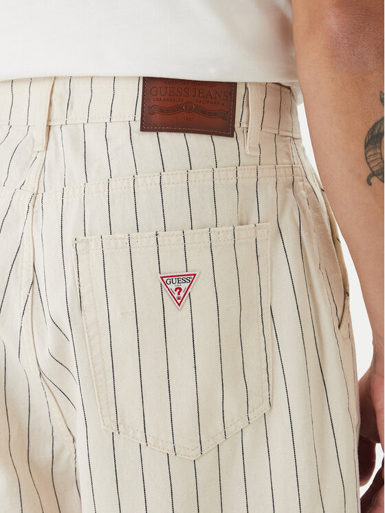 Guess Jeans Guess Jeans Pantaloni scurți de blugi M6GD39 D7961 Bej Regular Fit