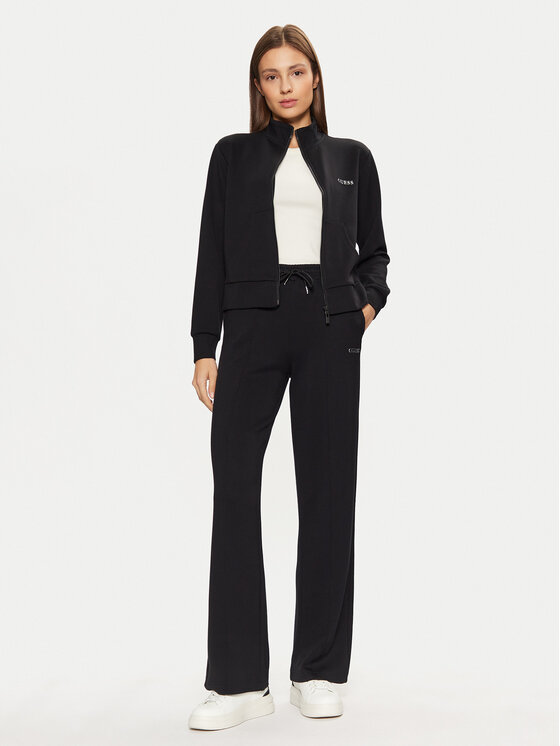 Guess Guess Μπλούζα V5RQ17 KCOB2 Μαύρο Regular Fit