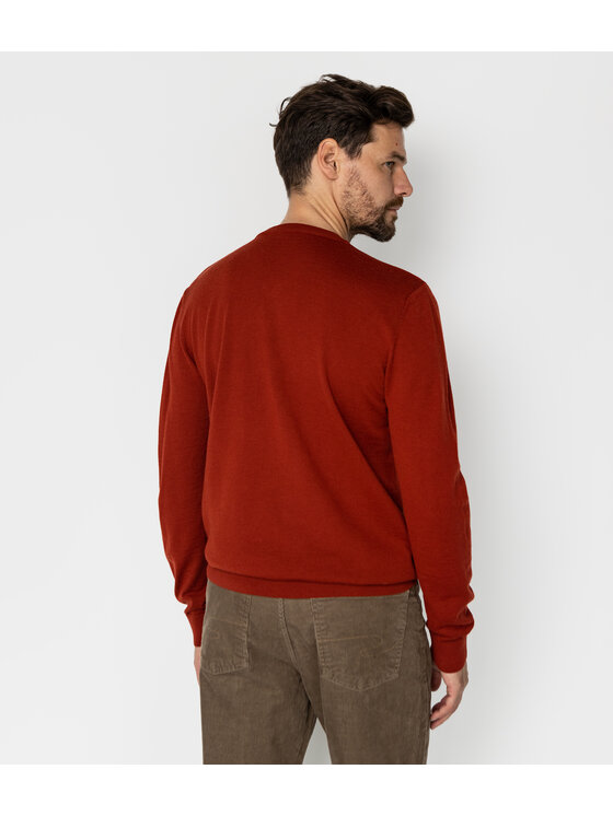 Lee Cooper Lee Cooper Sweter RIVER Czerwony Regular Fit
