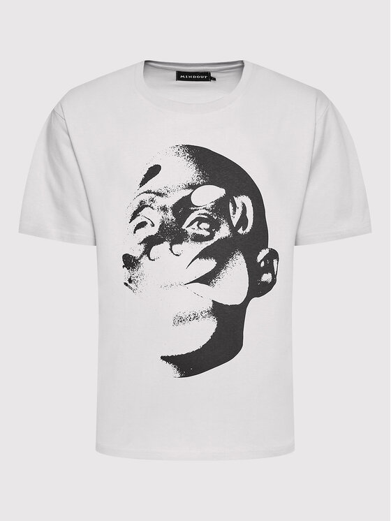 Mindout Mindout Marškinėliai Unisex Rebuild No.2 Pilka Oversize