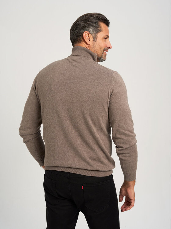 Willsoor Willsoor Sweter 71418 Brązowy Regular Fit