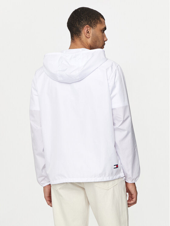 Tommy Jeans Tommy Jeans Vetrovka Chicago DM0DM20204 Bela Regular Fit