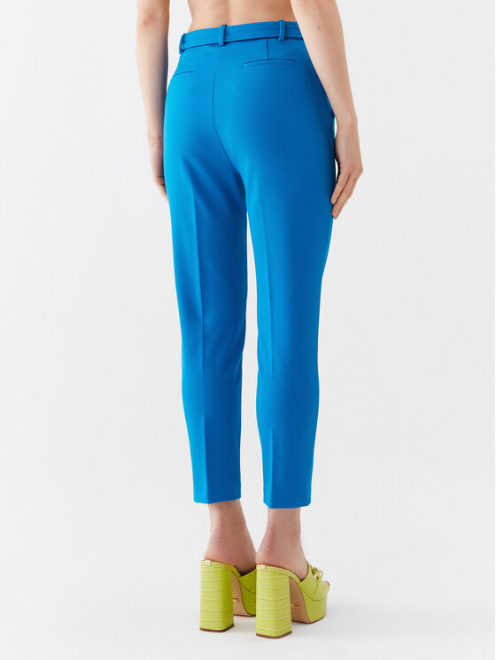PINKO Pinko Hlače iz tkanine 100309 A0KD Modra Regular Fit
