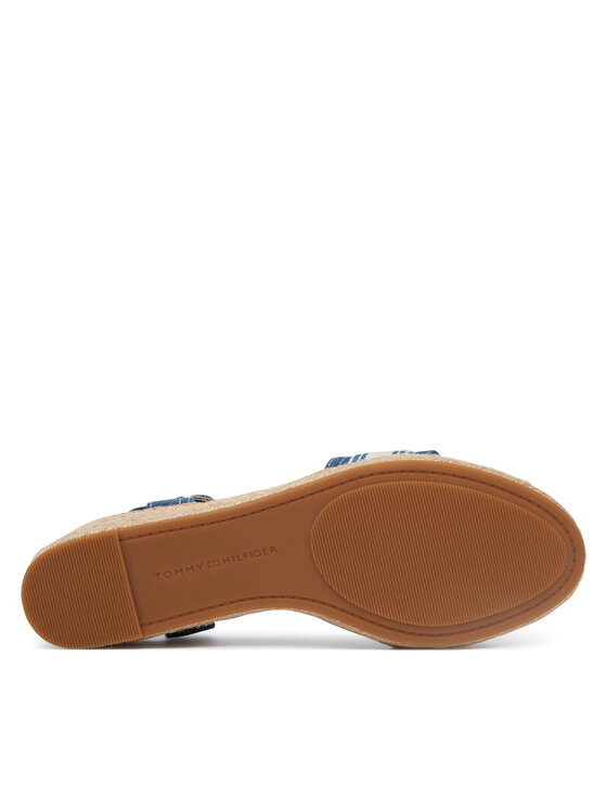 Tommy Hilfiger Tommy Hilfiger Espadrilles Mid Wedge Espad Webbing FW0FW09230 Kék