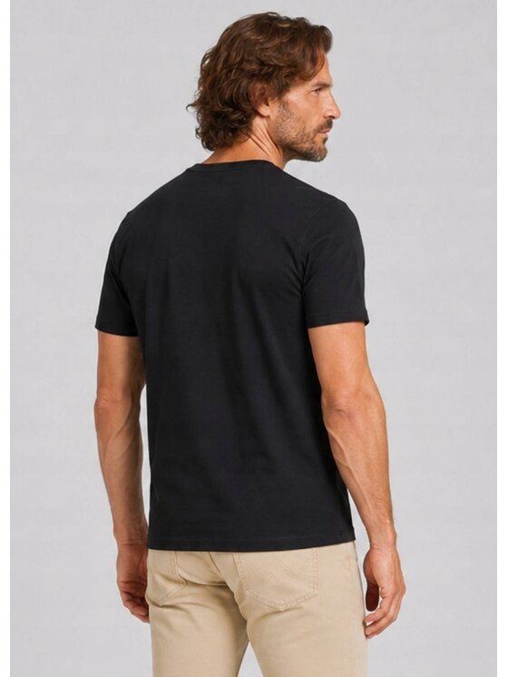 Wrangler Wrangler T-Shirt Logo Tee Czarny Oversize