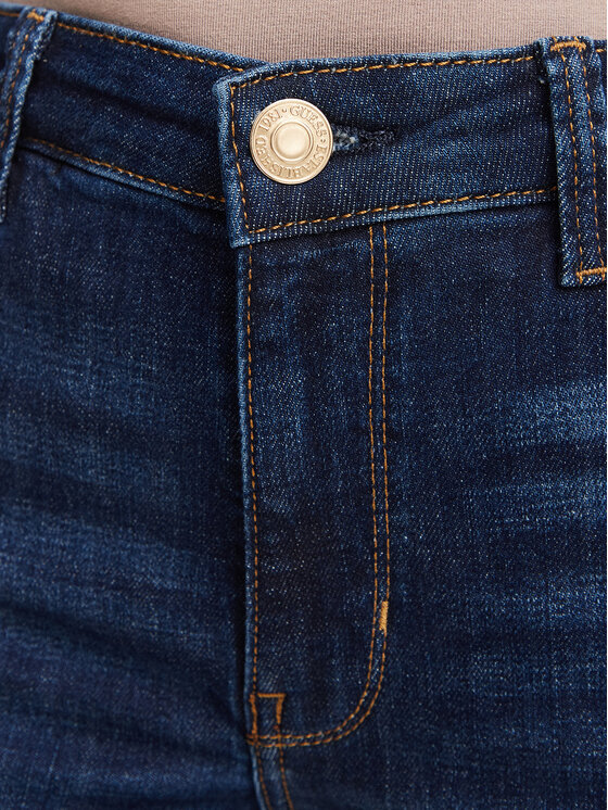 Guess Guess Jeansy W6YA15 D1584 Granatowy Straight Fit