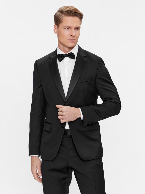 BOSS Boss Odijelo H-Huge 50493306 Crna Slim Fit