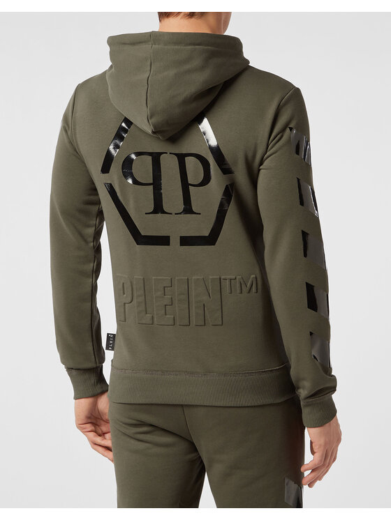 PHILIPP PLEIN PHILIPP PLEIN Felpa 30917 Verde Regular Fit