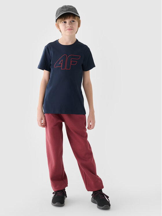 4F 4F Tričko 4FJWM4FJWMM00TTSHM1627-31S Tmavomodrá Regular Fit