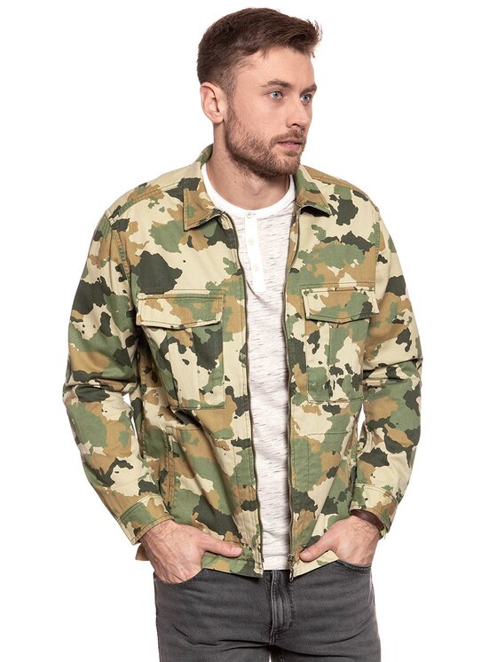 Lee Lee Giacca di transizione FATIQUE OVERSHIRT Marrone Regular Fit