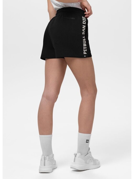 PITBULL PITBULL Szorty sportowe TAPE EXPLORY Czarny Regular Fit