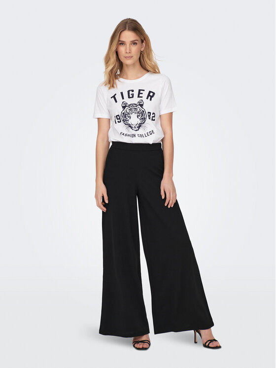 JDY JDY Штани з тканини Tanja 15249043 Чорний Flared Fit