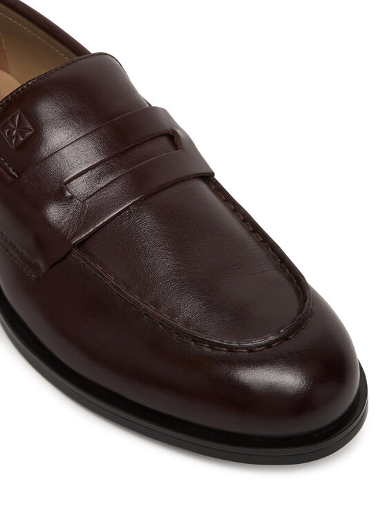 Calvin Klein Calvin Klein Poltopánky Ess Rubber Penny Loafer Pol Lth HM0HM02025 Hnedá