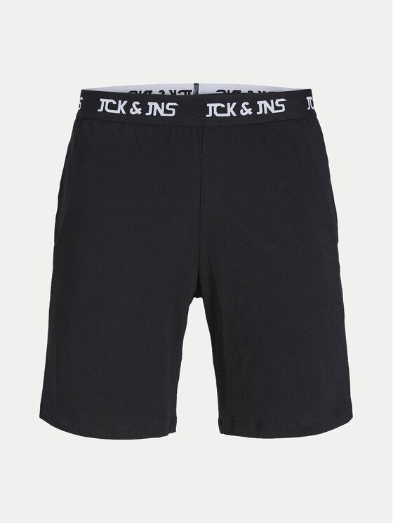 Jack&Jones Junior Jack&Jones Junior Komplet majica in športne kratke hlače Jacoliver 12257172 Črna Standard Fit