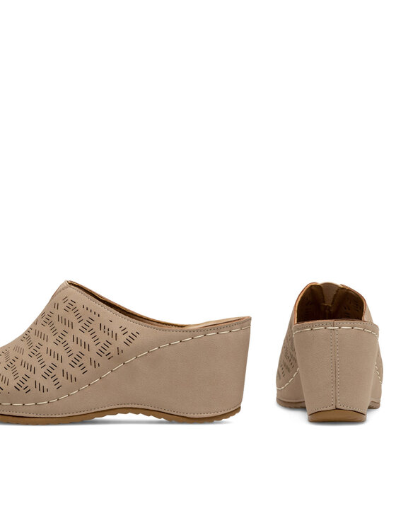 Clara Barson Clara Barson Pantoletten WYL0510-05 Beige