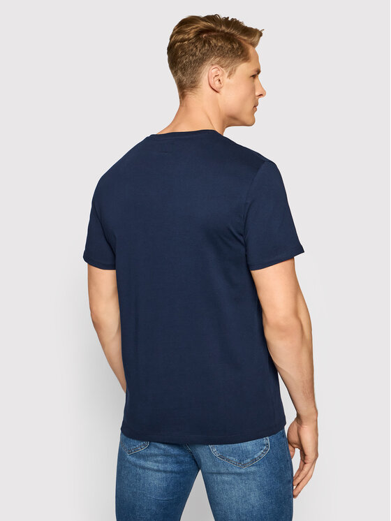 Wrangler Wrangler T-shirt Logo Tee W742FK114 112131081 Blu scuro Regular Fit