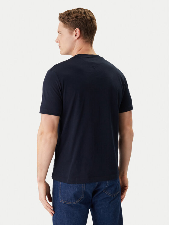 Tommy Hilfiger Tommy Hilfiger Tricou Brand Love Small Center Tee MW0MW41453 Bleumarin Regular Fit