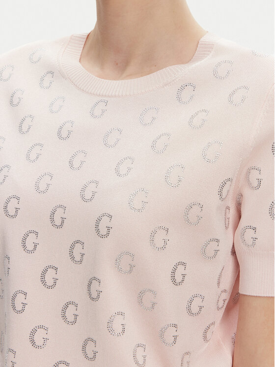 Guess Guess Pulover W5GR05 Z3D60 Roz Regular Fit