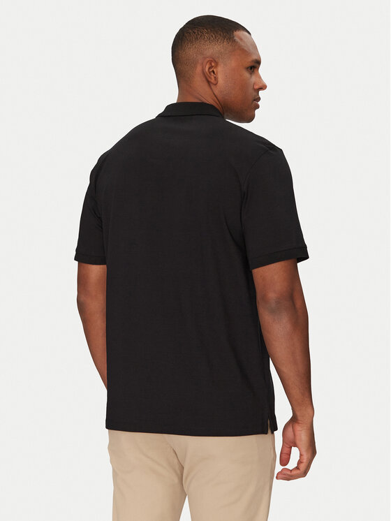Jack&Jones Jack&Jones Тениска с яка и копчета Jaxon 12268227 Черен Regular Fit