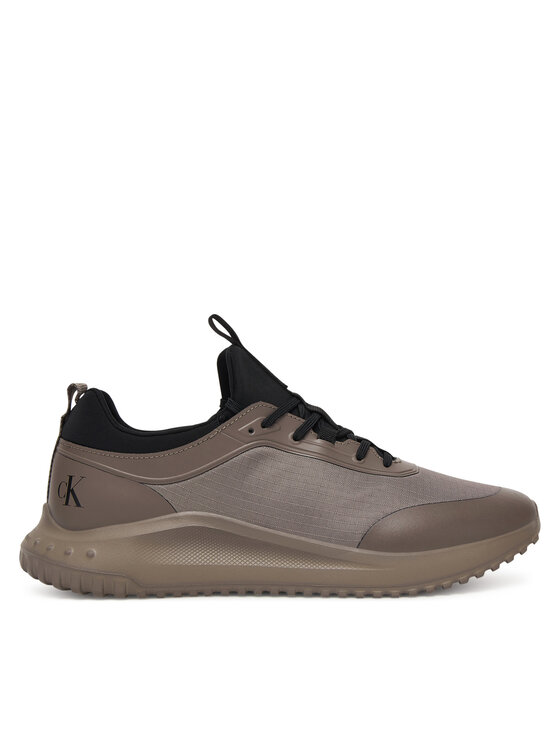 Calvin Klein Calvin Klein Sneakersy Eva Runner Laceup Sock Mat Mix YM0YM01443 Brązowy
