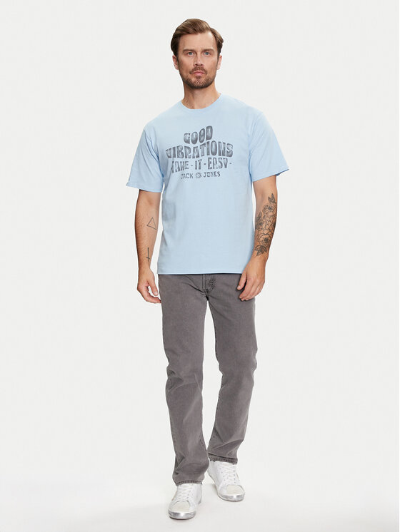 Jack&Jones Jack&Jones Majica Jprbluhippy 12255860 Modra Regular Fit