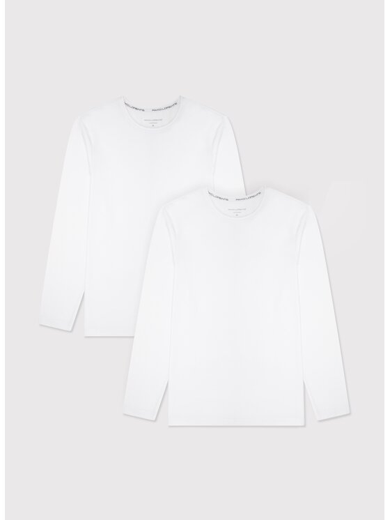 Pako Lorente Pako Lorente Komplet 2 longsleeve U000B-TL-001 Biały Slim Fit